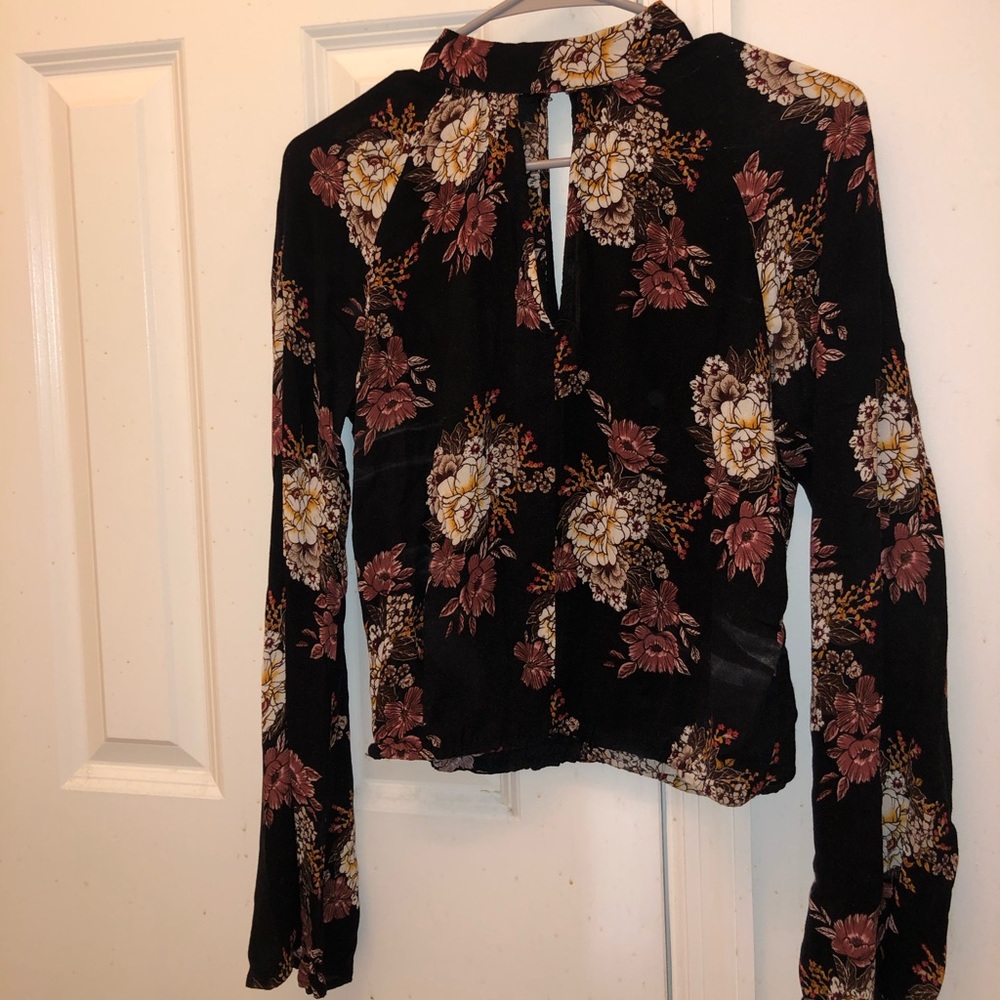 Boho flare long sleeve blouse